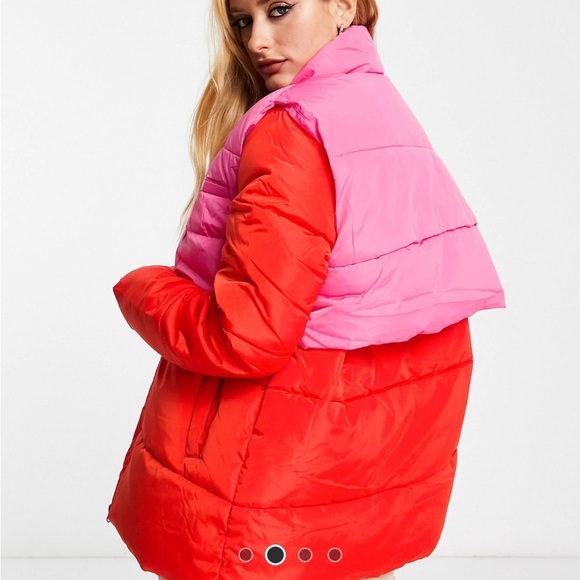 Only padded color block coat ASOS - Picture 4 of 4